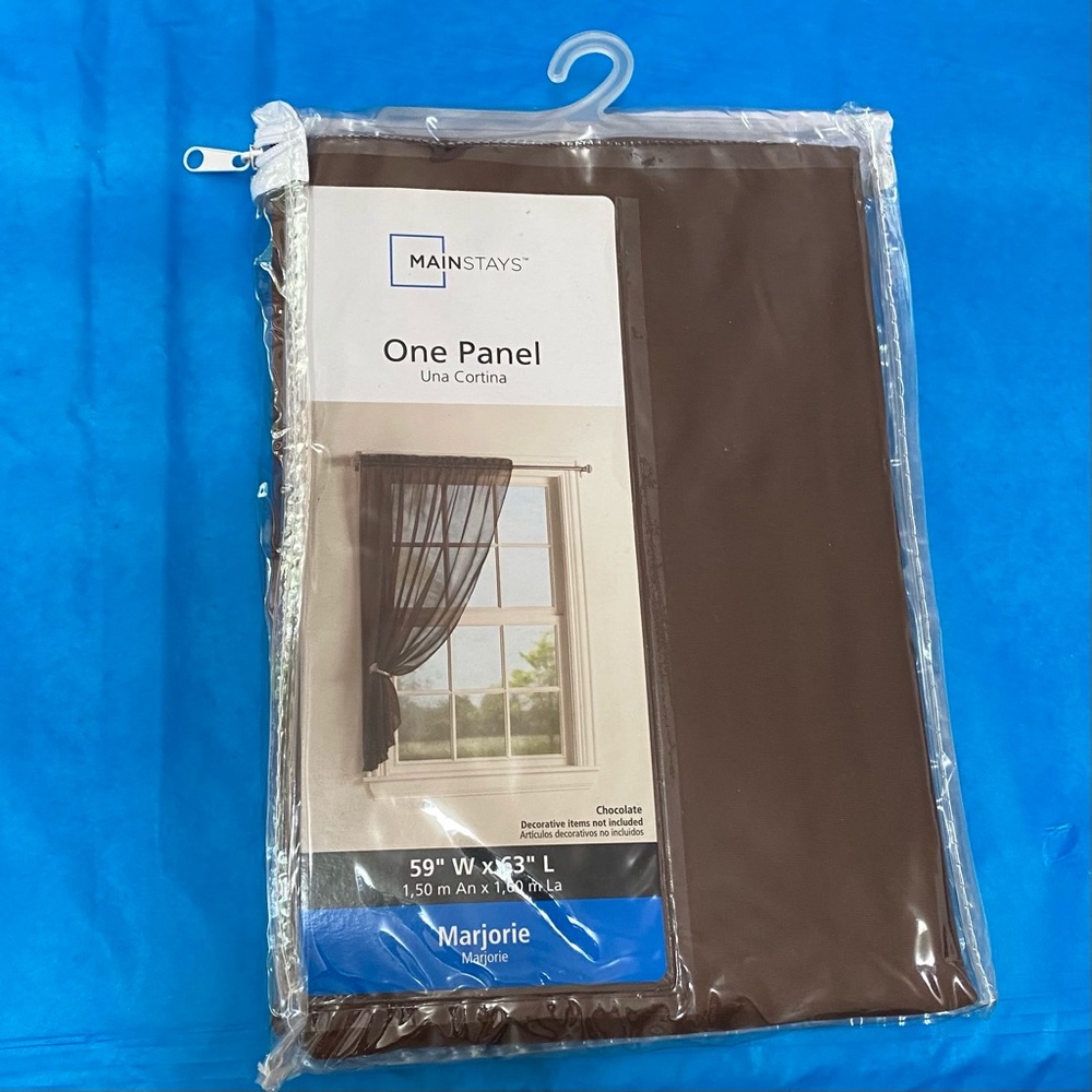NOT FOR SALE - Window Panel by Mainstays - Chocolate
